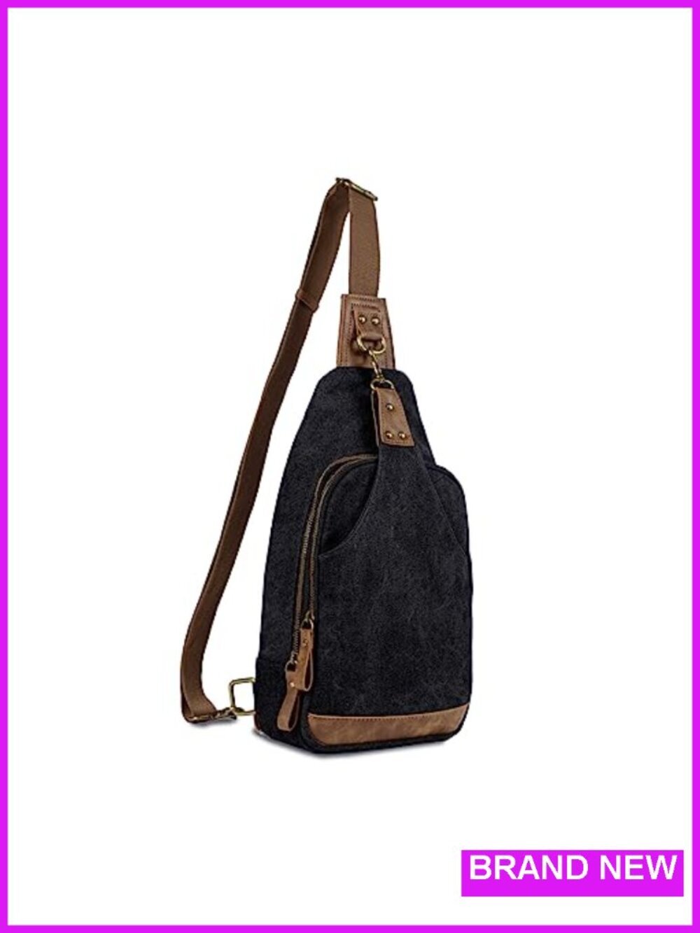 Canvas Concealed Carry Sling Bag Crossbody Backpack Purse